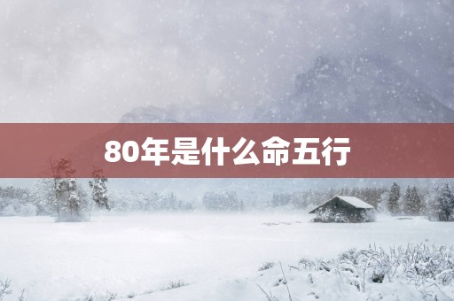 80年是什么命五行