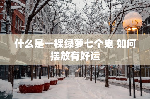 什么是一棵绿萝七个鬼 如何摆放有好运