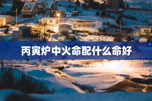 丙寅炉中火命配什么命好