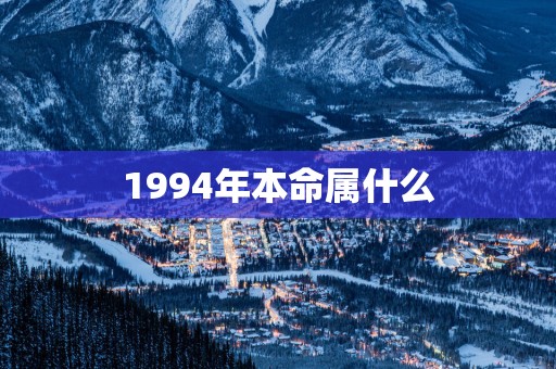 1994年本命属什么