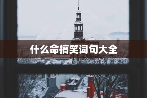 什么命搞笑词句大全