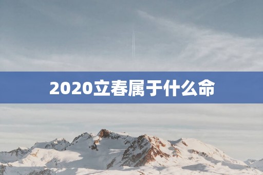2025立春属于什么命