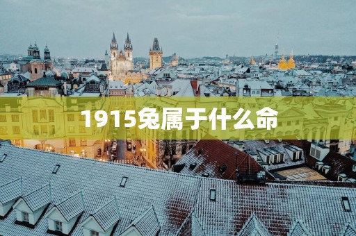 1915兔属于什么命