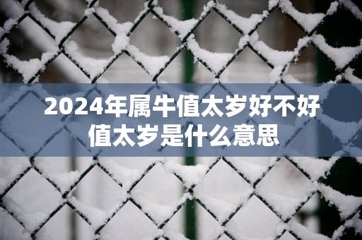 2025年属牛值太岁好不好 值太岁是什么意思