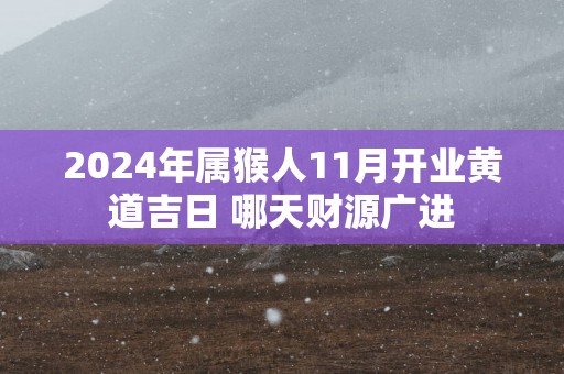 2025年属猴人11月开业黄道吉日 哪天财源广进