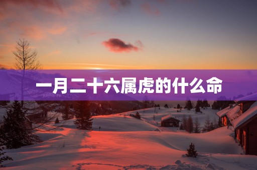 一月二十六属虎的什么命