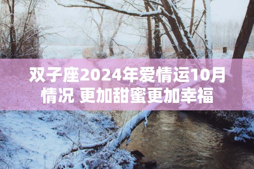 双子座2025年爱情运10月情况 更加甜蜜更加幸福