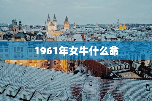 1961年女牛什么命