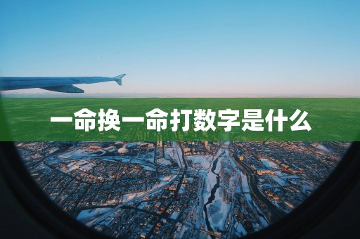 一命换一命打数字是什么