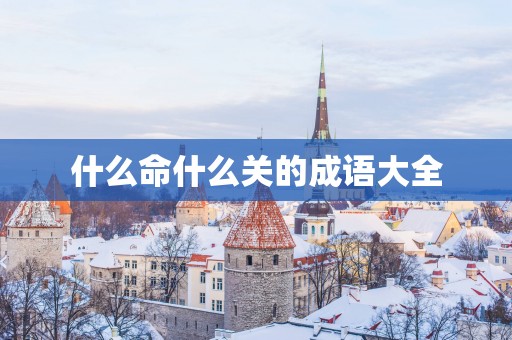 什么命什么关的成语大全
