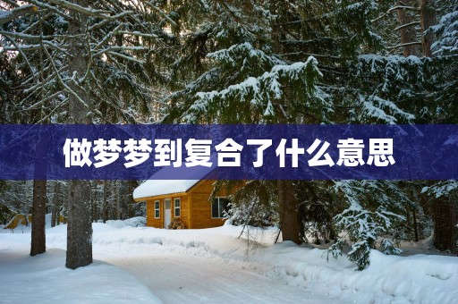 做梦梦到复合了什么意思