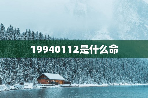 19940112是什么命