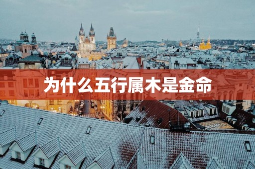 为什么五行属木是金命