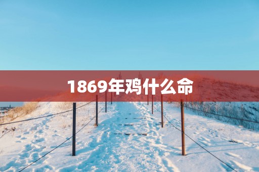 1869年鸡什么命
