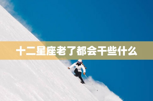 十二星座老了都会干些什么