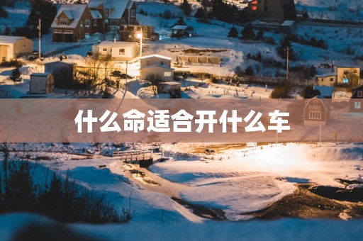 什么命适合开什么车