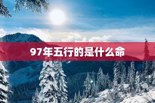 97年五行的是什么命