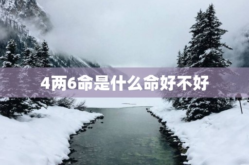4两6命是什么命好不好