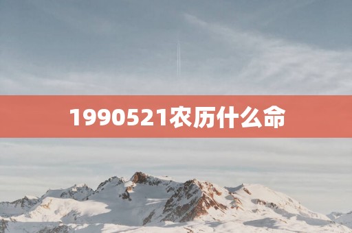 1990521农历什么命