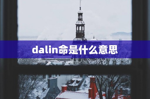 dalin命是什么意思