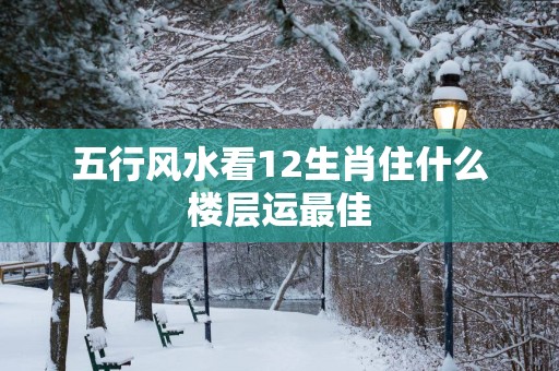 五行风水看12生肖住什么楼层运最佳