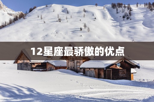 12星座最骄傲的优点 12星座最骄傲的优点