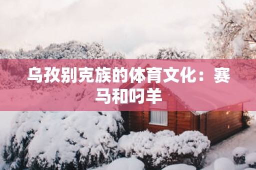 乌孜别克族的体育文化：赛马和叼羊