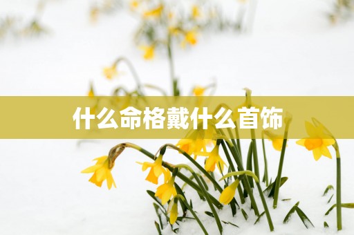 什么命格戴什么首饰