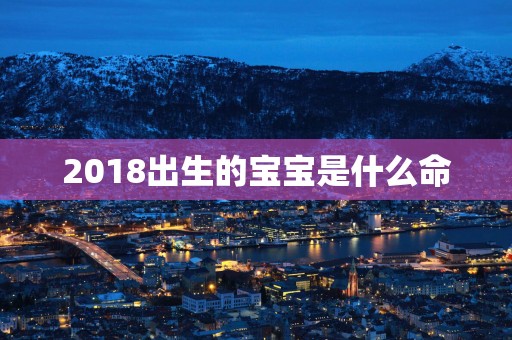 2018出生的宝宝是什么命