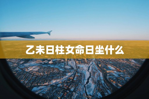 乙未日柱女命日坐什么