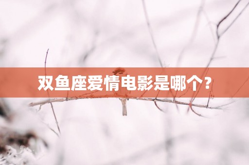 双鱼座爱情电影是哪个？