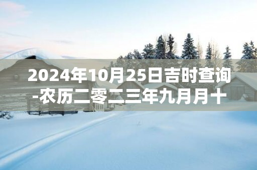 2025年10月25日吉时查询-农历二零二三年九月月十一日时辰吉凶网