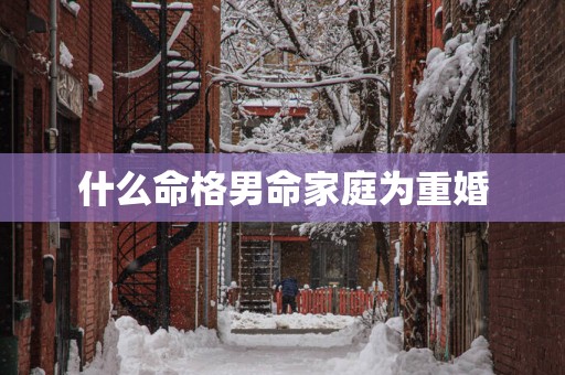 什么命格男命家庭为重婚