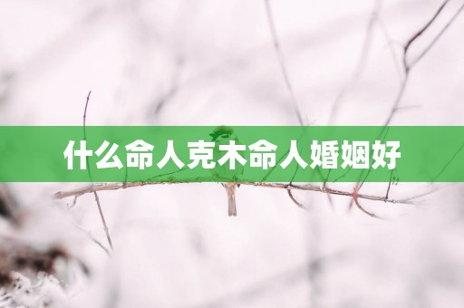 什么命人克木命人婚姻好