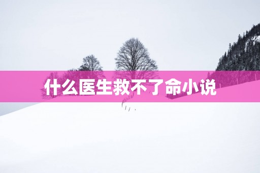 什么医生救不了命小说