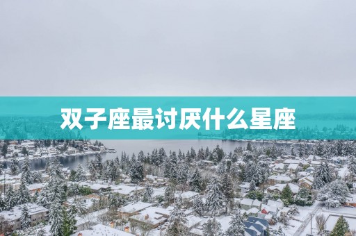 双子座最讨厌什么星座