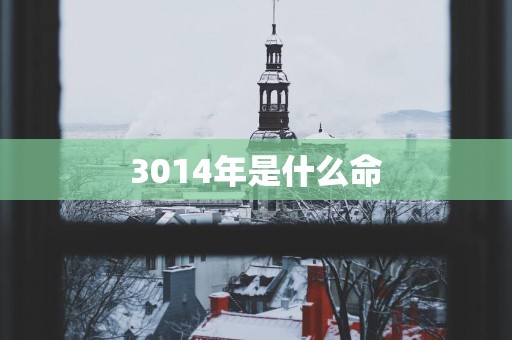 3014年是什么命