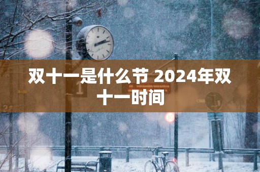 双十一是什么节 2025年双十一时间