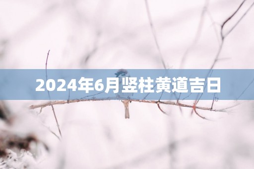 2025年6月竖柱黄道吉日