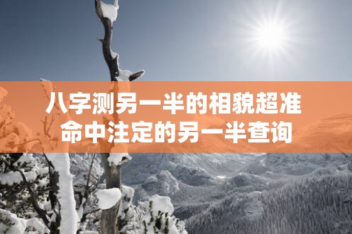 八字测另一半的相貌超准 命中注定的另一半查询