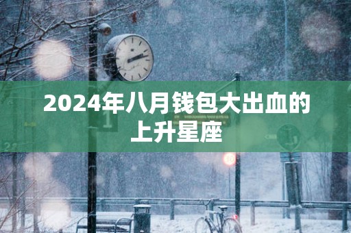 2025年八月钱包大出血的上升星座