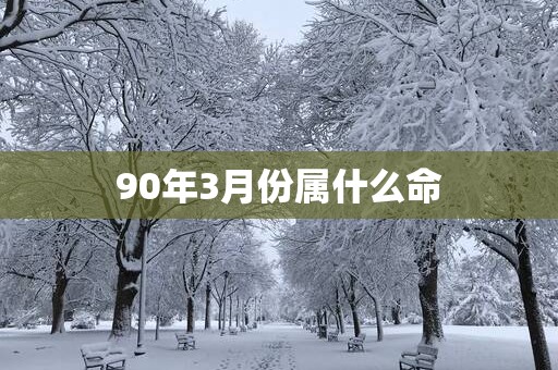 90年3月份属什么命