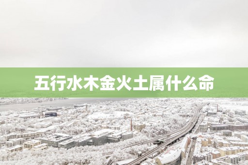 五行水木金火土属什么命