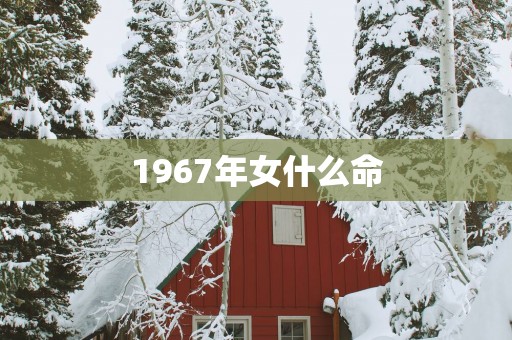 1967年女什么命