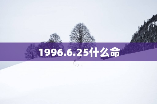 1996.6.25什么命