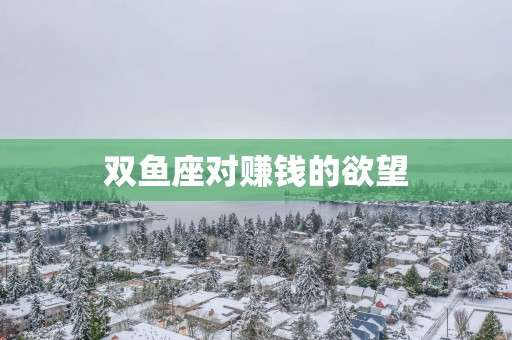 双鱼座对赚钱的欲望
