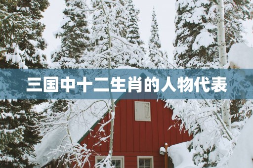 三国中十二生肖的人物代表