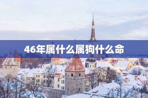 46年属什么属狗什么命