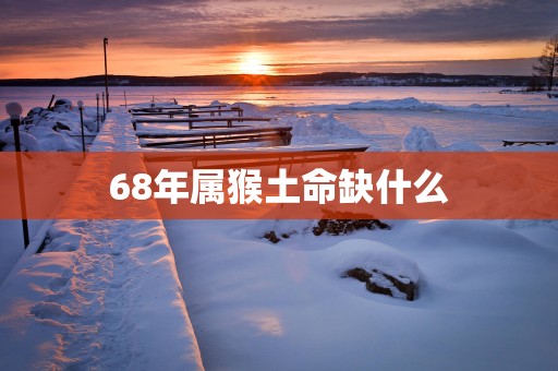 68年属猴土命缺什么