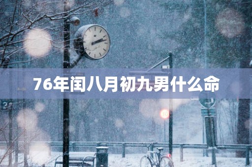 76年闰八月初九男什么命